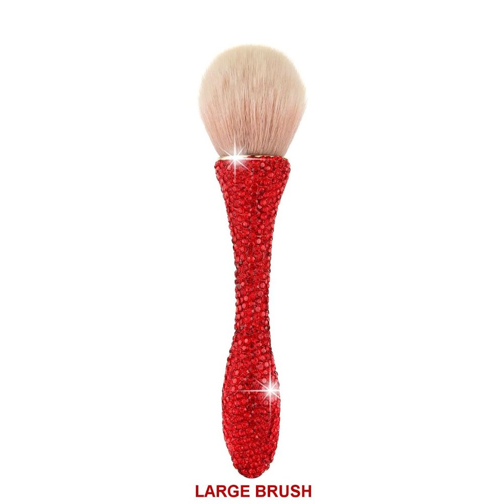NEW Sparkling Crystal Rhinestone Bling Red Stocking Stuffers Makeup Brus… - Picture 4 of 9
